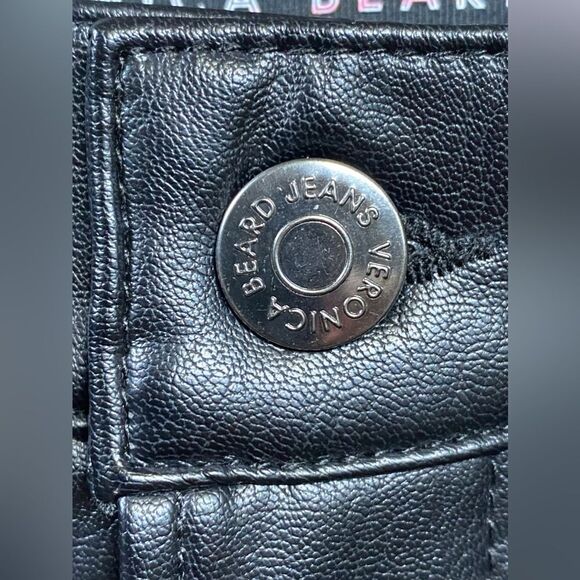 Veronica Berad Maera Extra High Rise Skinny Faux Leather Pants size 25 - Picture 7 of 14